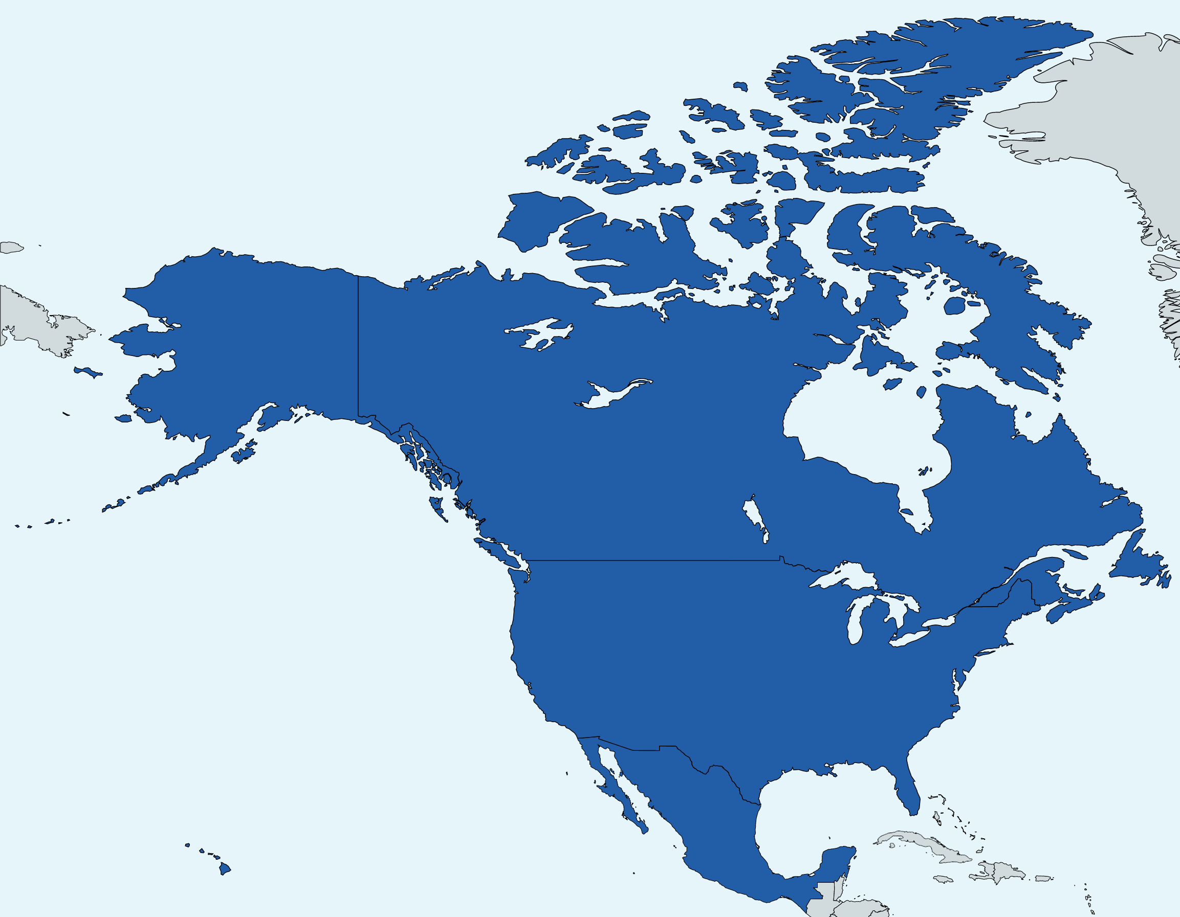 North american ocean. Страны нафта на карте. Карта старн нафта. Страны нафта на контурной карте.